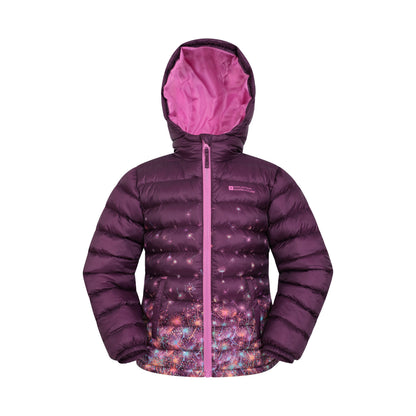 Purple - Front - Mountain Warehouse Childrens-Kids Seasons Dandelions Padded Jacket