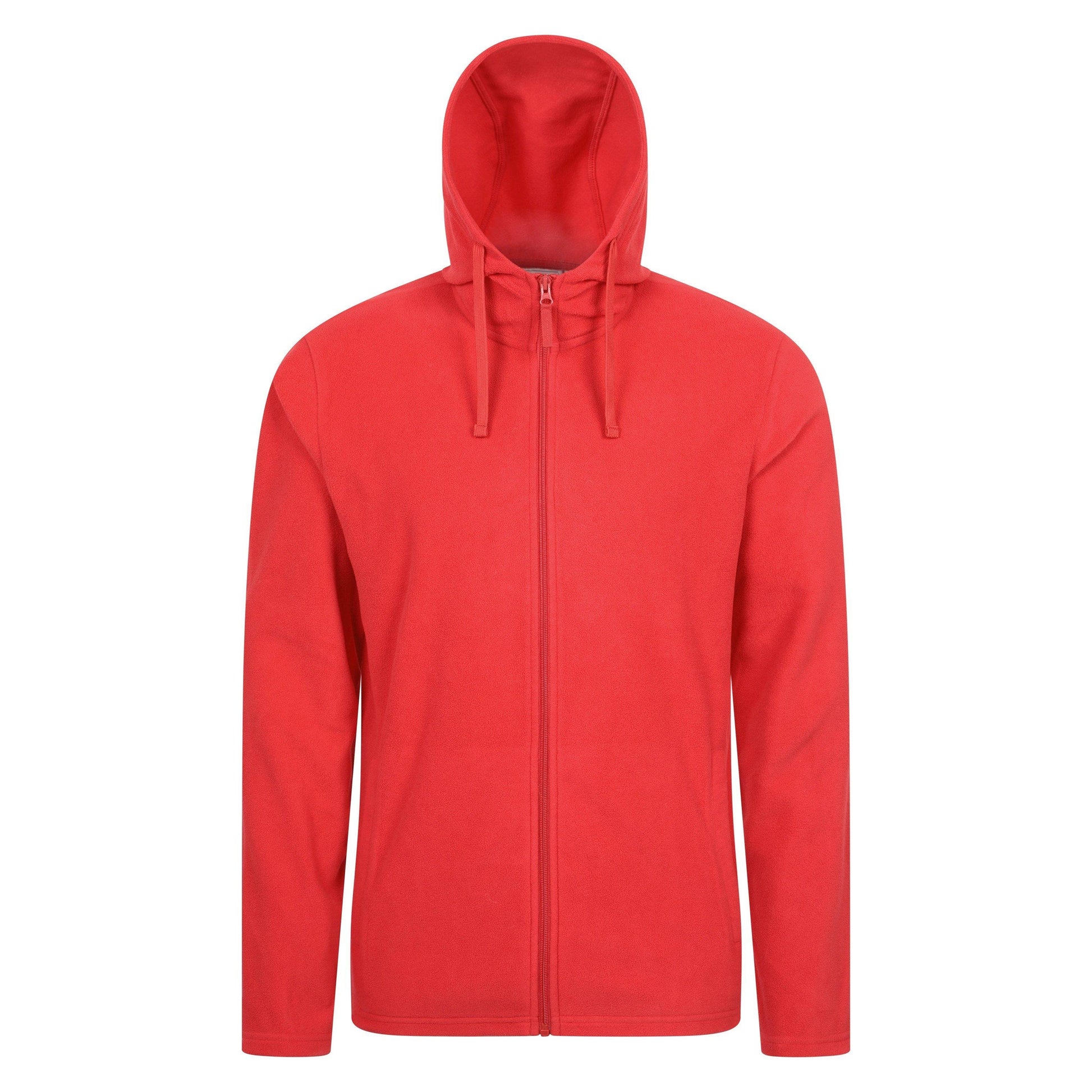 Active Red - Front - Mountain Warehouse Mens Camber Fleece Full Zip Hoodie