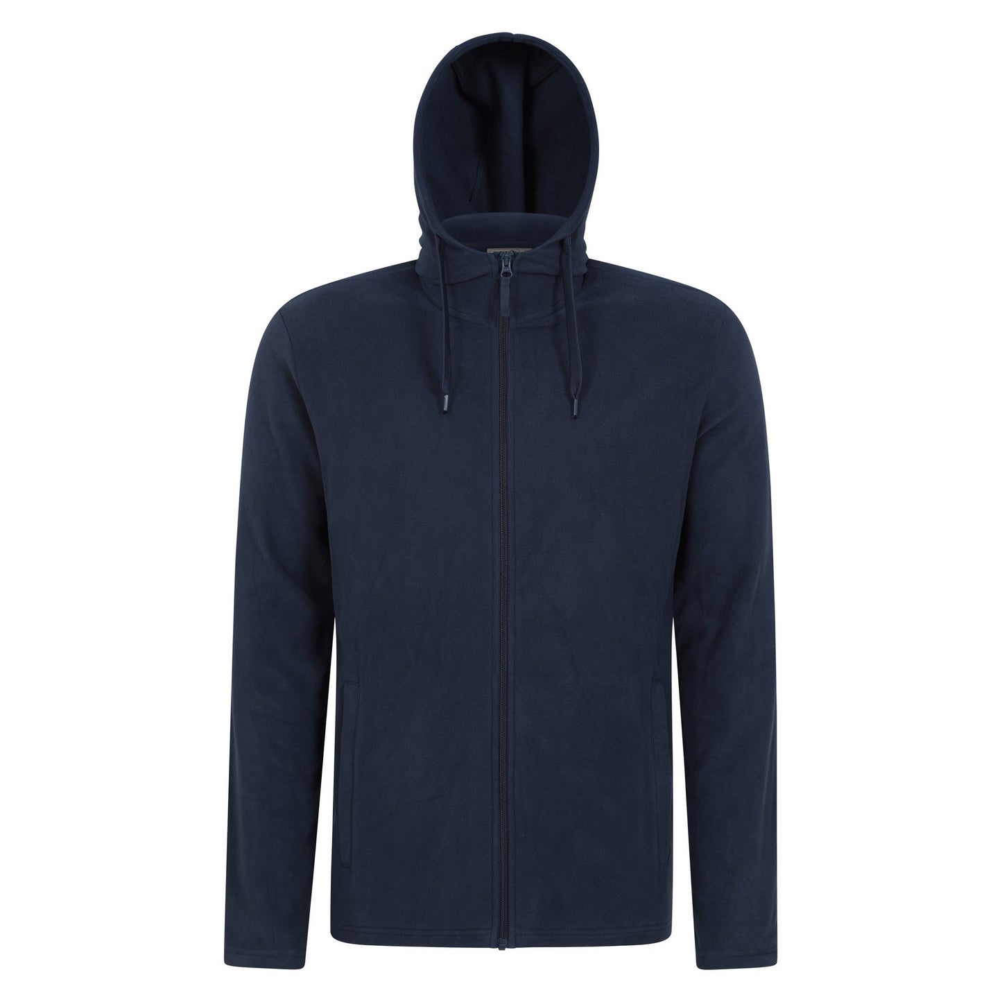Blue - Front - Mountain Warehouse Mens Camber Fleece Full Zip Hoodie
