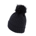 Navy - Pack Shot - Mountain Warehouse Womens-Ladies Lisbon Pom Pom Beanie