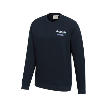 Navy - Side - Mountain Warehouse Mens Mountain Sweatshirt
