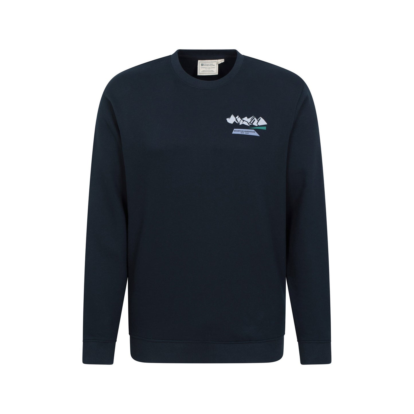 Navy - Front - Mountain Warehouse Mens Mountain Sweatshirt