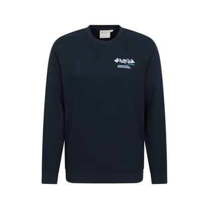 Navy - Front - Mountain Warehouse Mens Mountain Sweatshirt