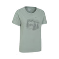 Khaki Green - Lifestyle - Mountain Warehouse Womens-Ladies Forest Bear Organic Loose Fit T-Shirt