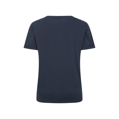 Navy - Back - Mountain Warehouse Womens-Ladies Floral Bee Organic Loose Fit T-Shirt