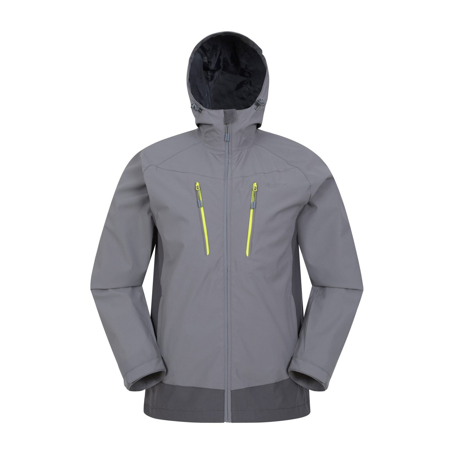 Grey - Front - Mountain Warehouse Mens Bounds Waterproof Jacket