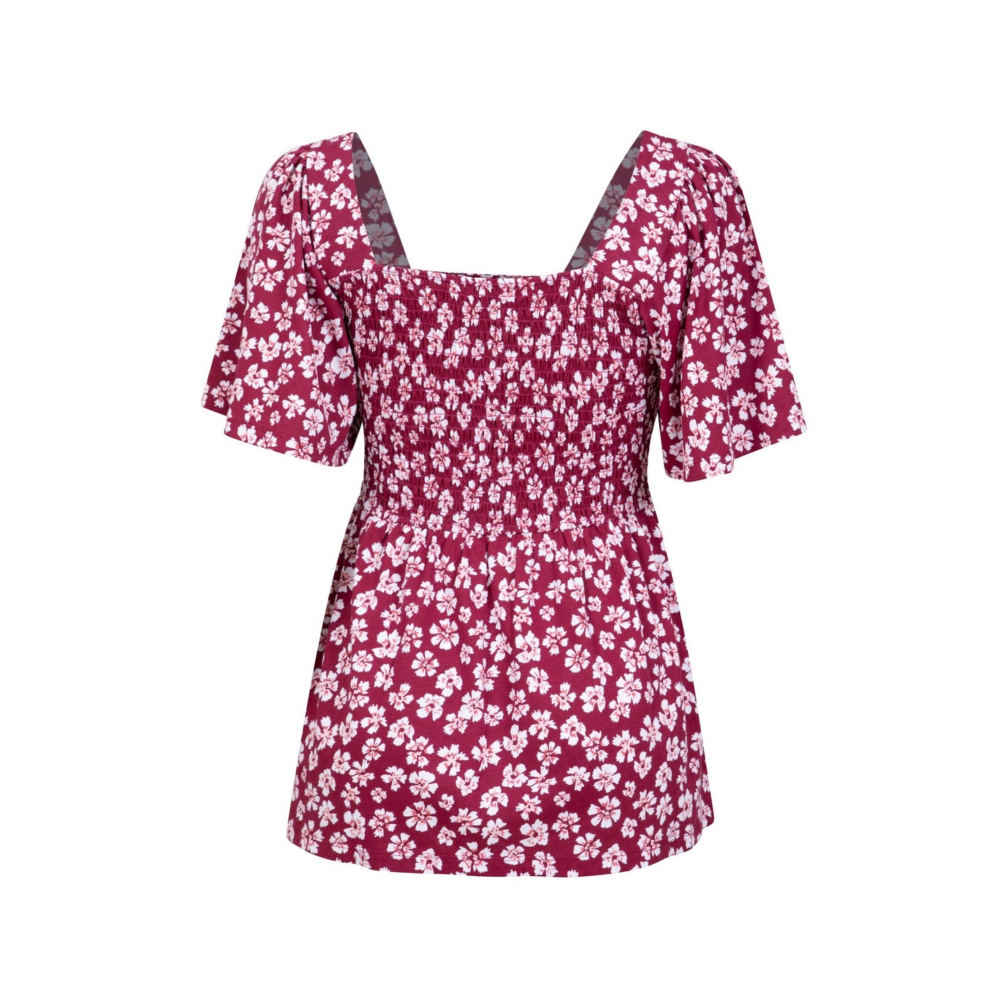 Berry - Back - Mountain Warehouse Womens-Ladies Hydra Floral Shirred Top