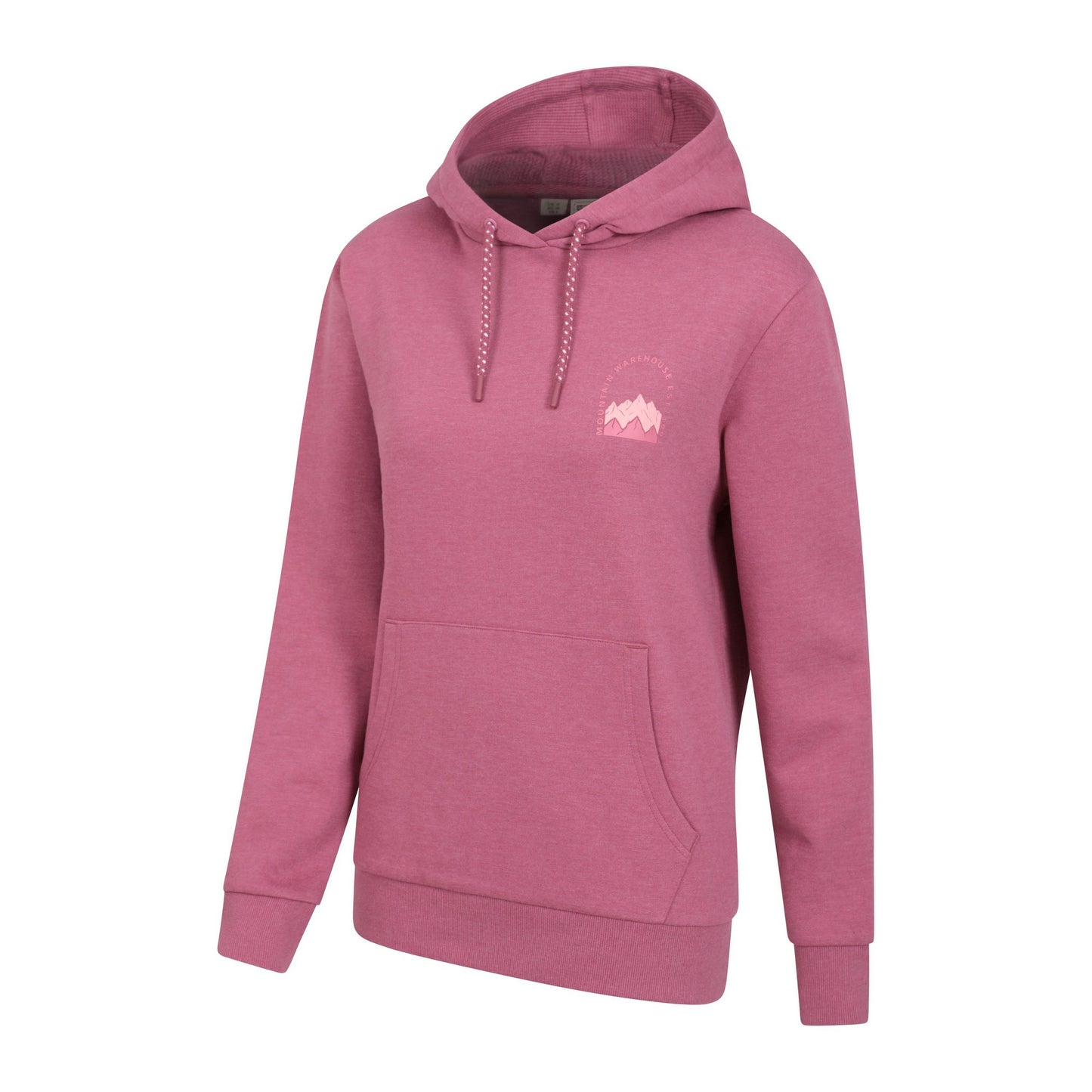 Pink - Lifestyle - Mountain Warehouse Womens-Ladies Mountain Scene Jersey Hoodie