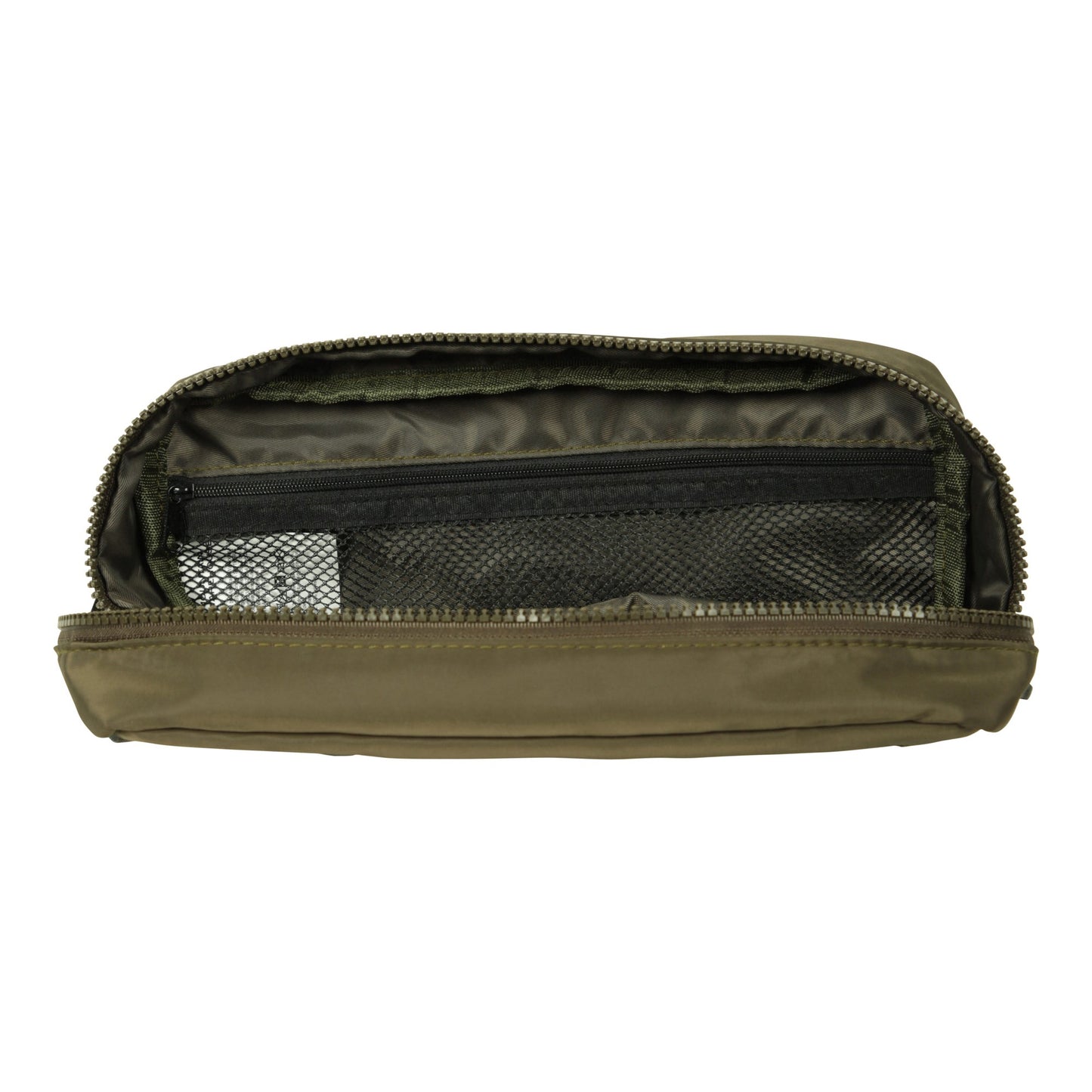 Khaki Green - Side - Mountain Warehouse Mesh Travel Wash Bag