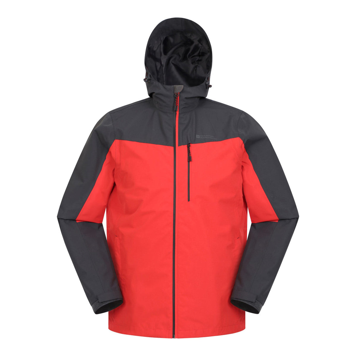 Active Red - Front - Mountain Warehouse Mens Brisk Extreme Colour Block Waterproof Jacket