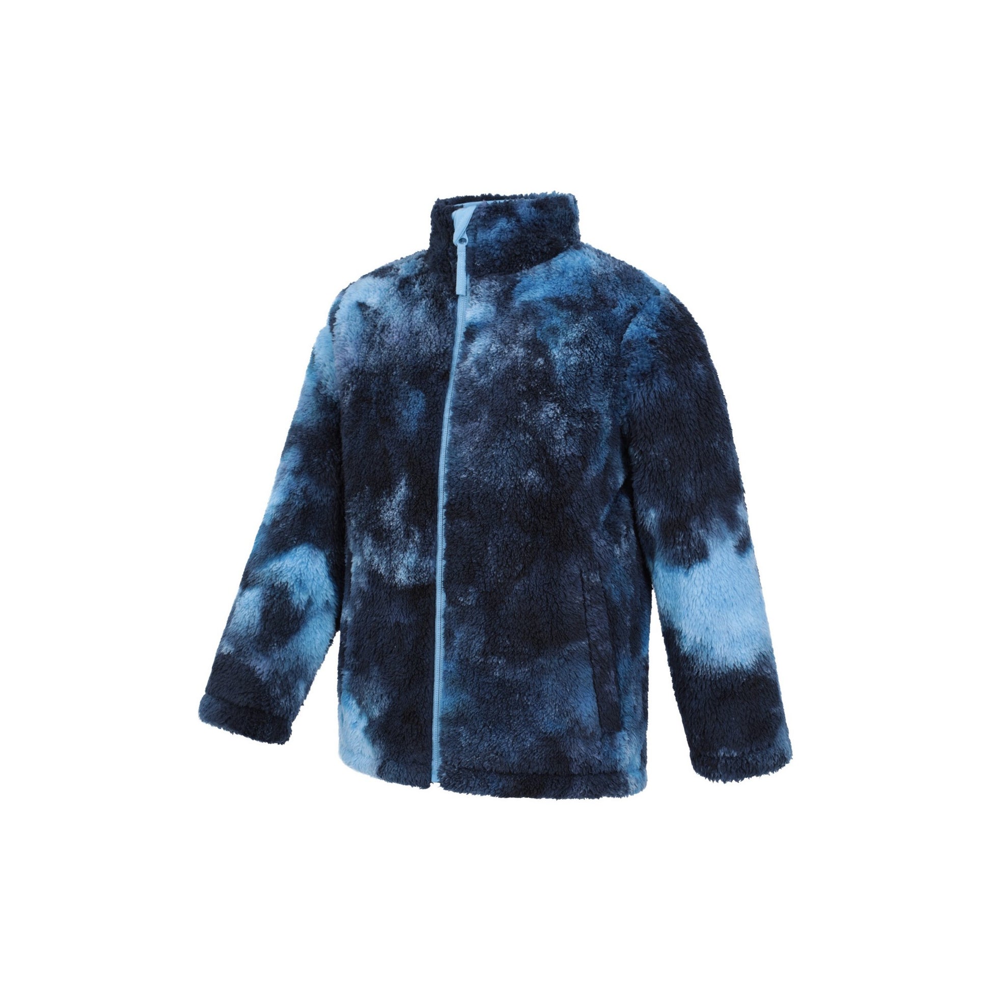 Dark Blue - Side - Mountain Warehouse Childrens-Kids Cosy Rainbow Fleece