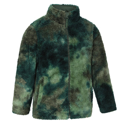 Dark Green - Side - Mountain Warehouse Childrens-Kids Cosy Rainbow Fleece