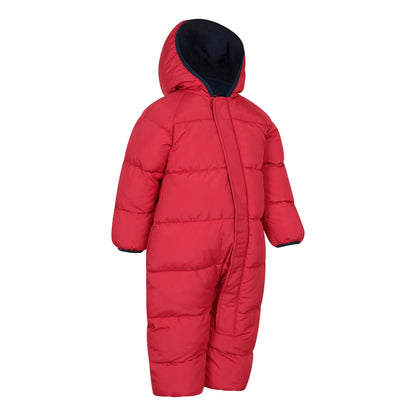 Dark Red - Side - Mountain Warehouse Childrens-Kids The Frosty Junior Babysuit