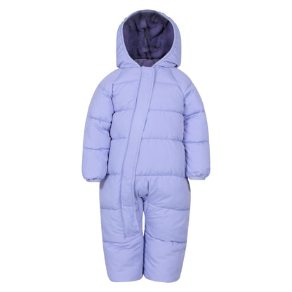 Lilac - Front - Mountain Warehouse Childrens-Kids The Frosty Junior Babysuit