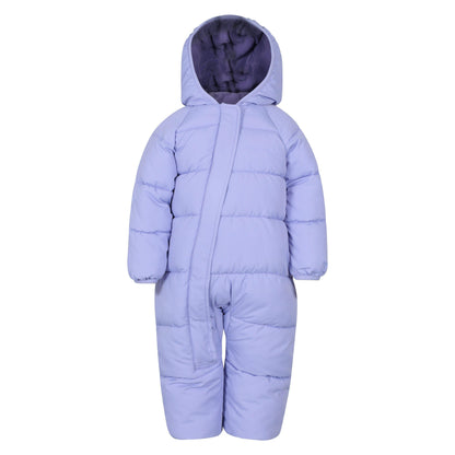 Lilac - Front - Mountain Warehouse Childrens-Kids The Frosty Junior Babysuit