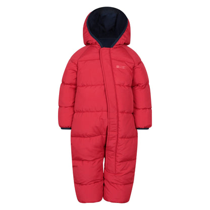 Dark Red - Front - Mountain Warehouse Childrens-Kids The Frosty Junior Babysuit