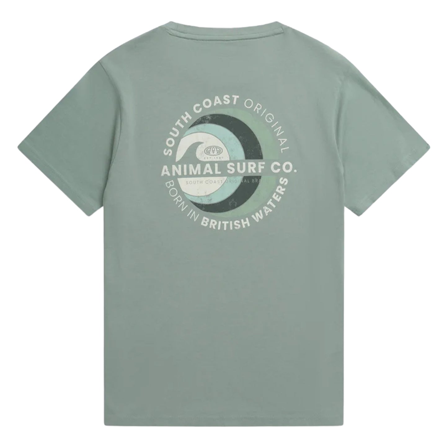 Green - Back - Animal Mens Jacob Organic T-Shirt