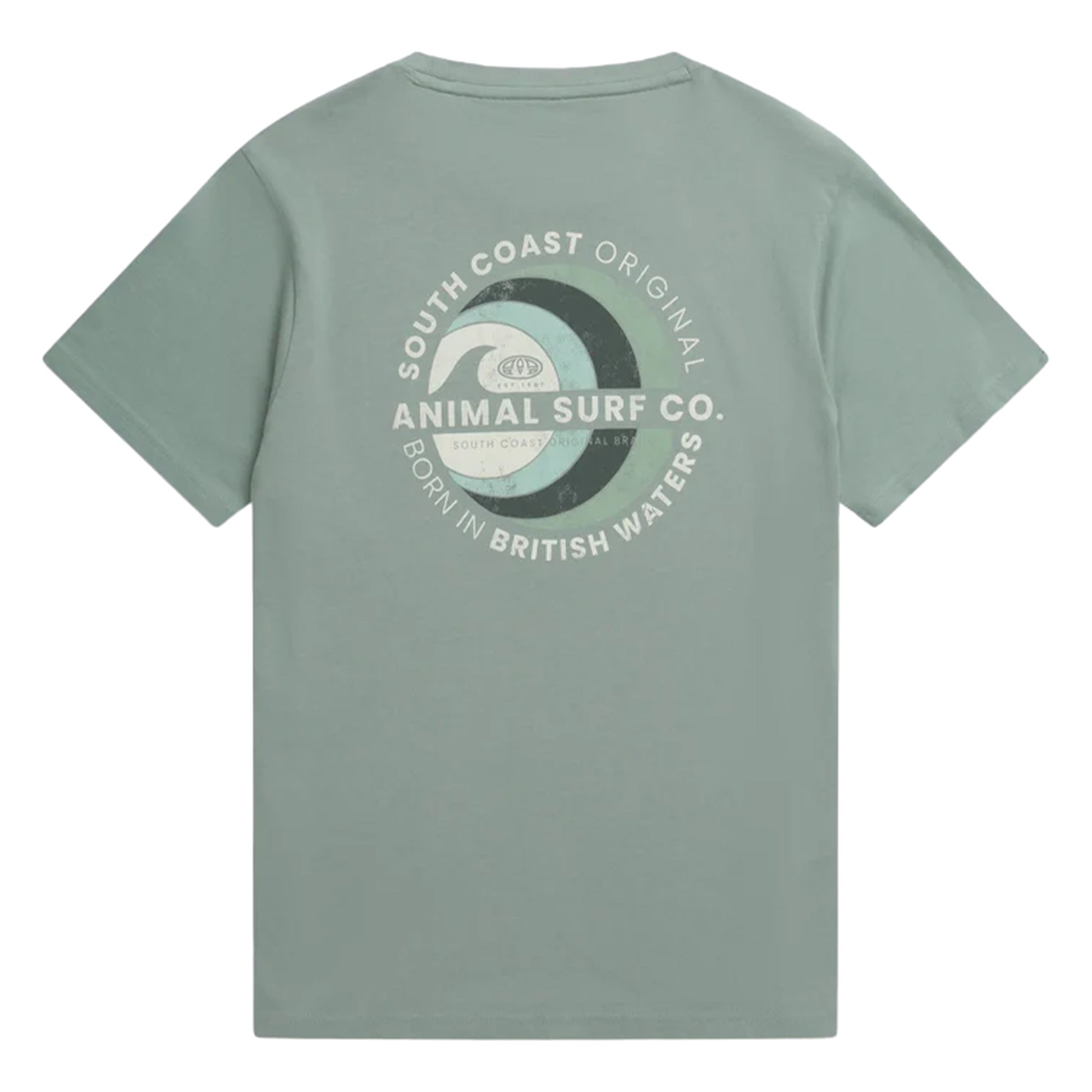 Green - Back - Animal Mens Jacob Organic T-Shirt