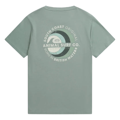 Green - Back - Animal Mens Jacob Organic T-Shirt