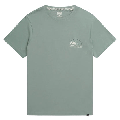 Green - Front - Animal Mens Jacob Organic T-Shirt