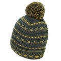 Khaki - Side - Mountain Warehouse Mens Fair Isle Thinsulate Beanie