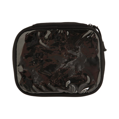 Black - Pack Shot - Mountain Warehouse Clear Travel Toiletry Bag Set (Pack of 3)