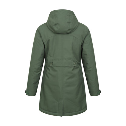 Khaki Brown - Back - Mountain Warehouse Womens-Ladies Rain On Waterproof Padded Jacket
