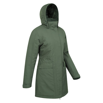 Khaki Brown - Lifestyle - Mountain Warehouse Womens-Ladies Rain On Waterproof Padded Jacket