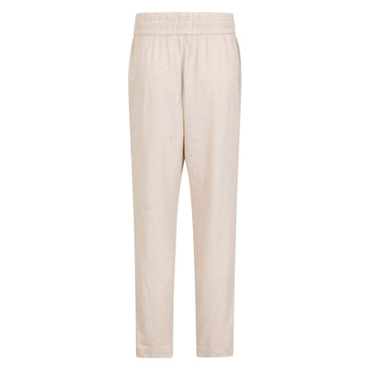 Beige - Back - Mountain Warehouse Womens-Ladies Breeze Linen Blend Trousers