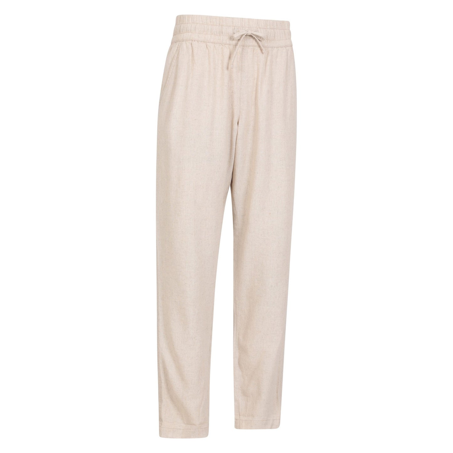 Beige - Lifestyle - Mountain Warehouse Womens-Ladies Breeze Linen Blend Trousers