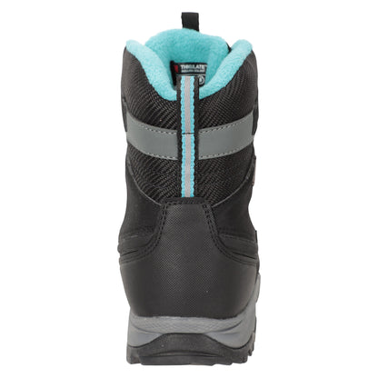 Black - Back - Mountain Warehouse Womens-Ladies Ultra Piste Basher II Waterproof Snow Boots