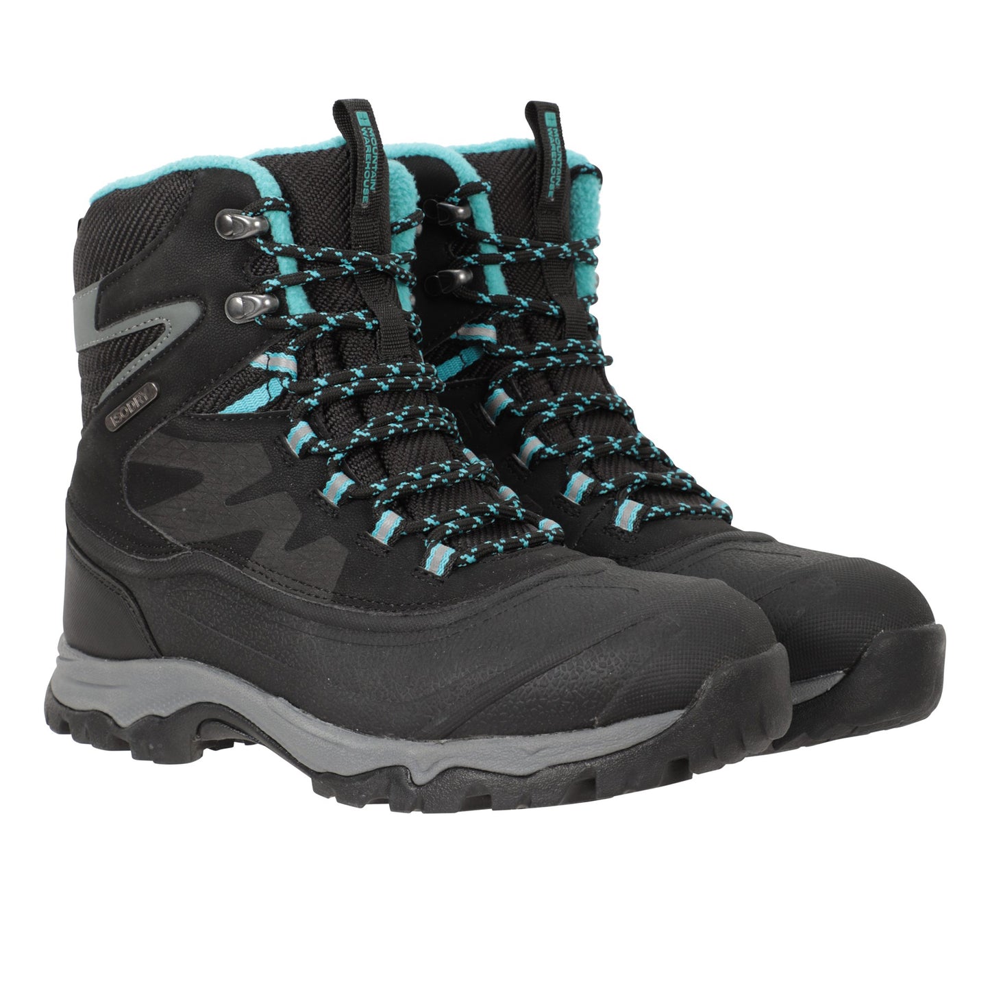 Black - Front - Mountain Warehouse Womens-Ladies Ultra Piste Basher II Waterproof Snow Boots