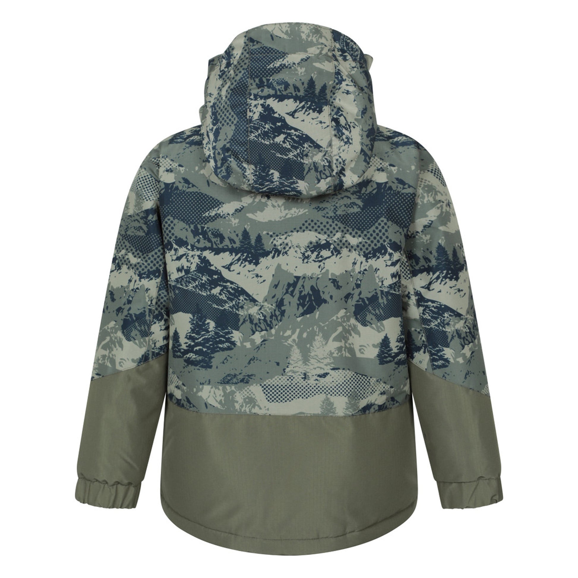 Dark Green - Back - Mountain Warehouse Childrens-Kids Cosmos Water Resistant Ski Jacket