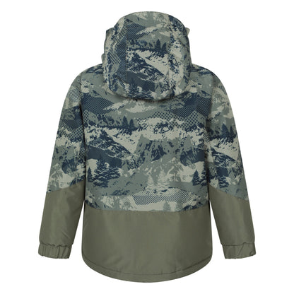 Dark Green - Back - Mountain Warehouse Childrens-Kids Cosmos Water Resistant Ski Jacket
