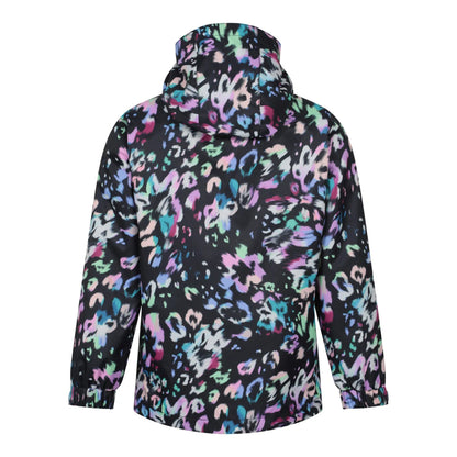 Pink - Back - Mountain Warehouse Childrens-Kids Aries Printed 3 in 1 Jacket