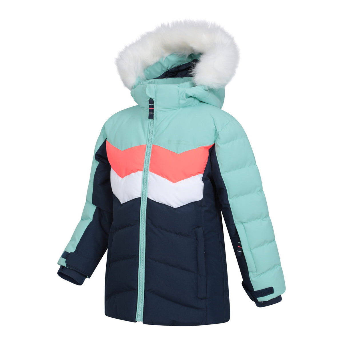 Light Teal - Lifestyle - Mountain Warehouse Childrens-Kids Arctic Water Resistant Ski Jacket