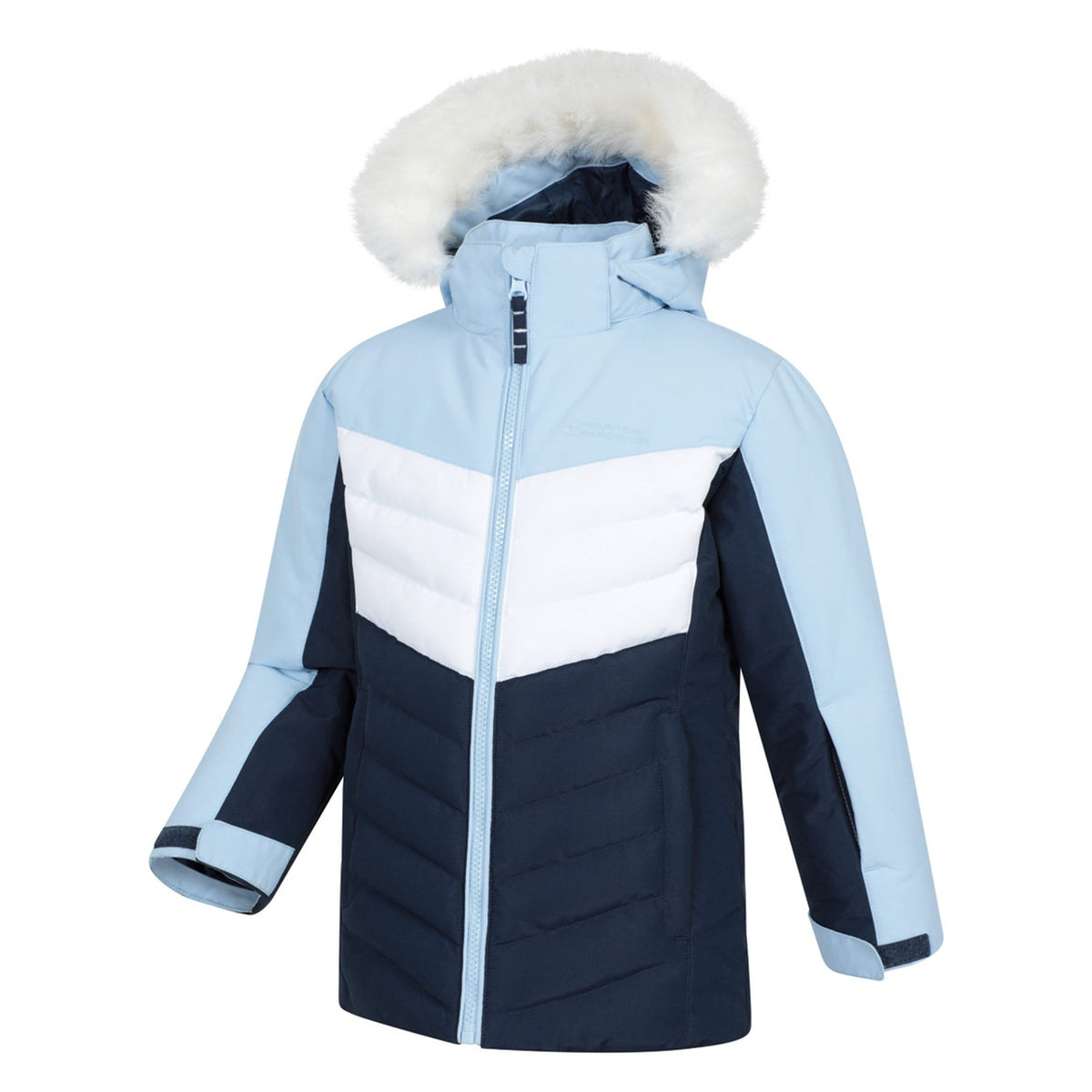 Pale Blue - Side - Mountain Warehouse Childrens-Kids Arctic Water Resistant Ski Jacket