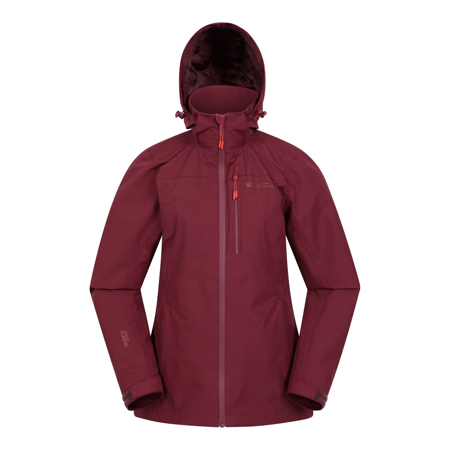 Burgundy - Front - Mountain Warehouse Womens-Ladies Rainforest II Extreme Jacket