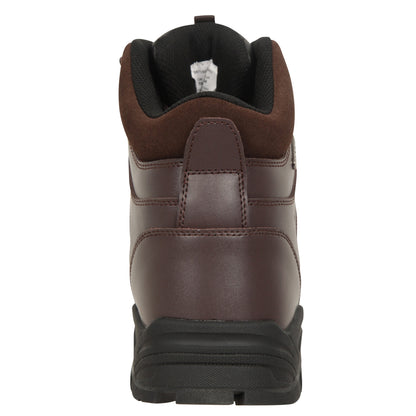 Brown - Back - Mountain Warehouse Mens Latitude II Extreme Leather Waterproof Walking Boots