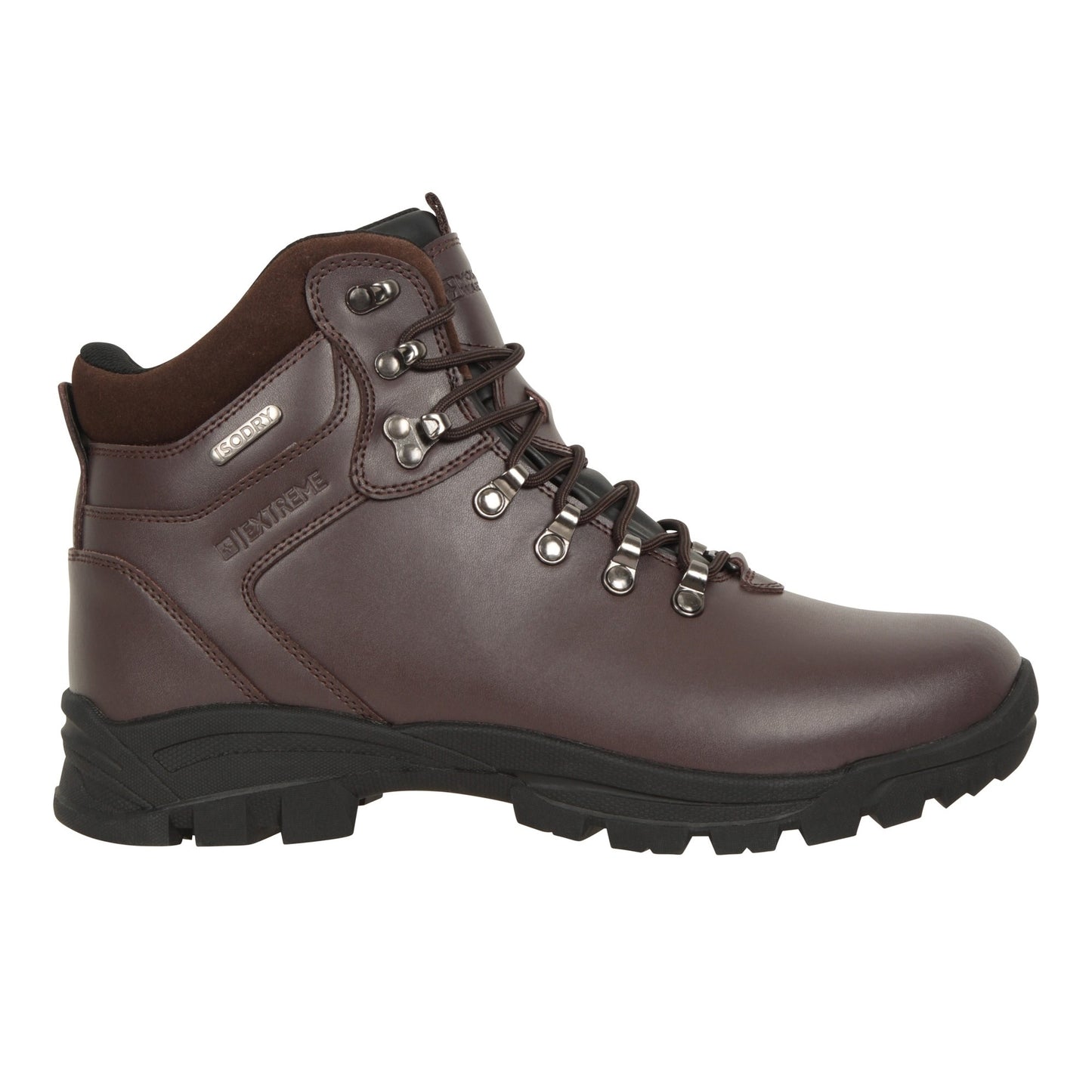 Brown - Side - Mountain Warehouse Mens Latitude II Extreme Leather Waterproof Walking Boots