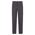 Grey - Front - Mountain Warehouse Mens Trek Stretch Convertible Trousers