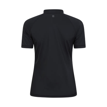 Black - Pack Shot - Mountain Warehouse Womens-Ladies UV Protection Rash Guard