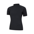 Black - Close up - Mountain Warehouse Womens-Ladies UV Protection Rash Guard