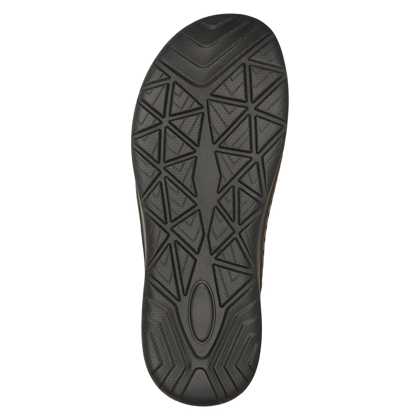 Brown - Side - Mountain Warehouse Mens Comfort Leather Slip-on Sandals