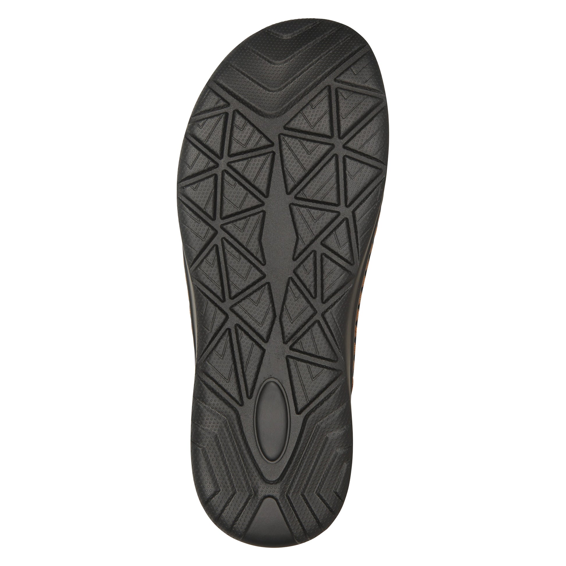 Brown - Side - Mountain Warehouse Mens Comfort Leather Slip-on Sandals