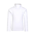 White - Front - Mountain Warehouse Childrens-Kids Meribel Cotton Roll Neck Top