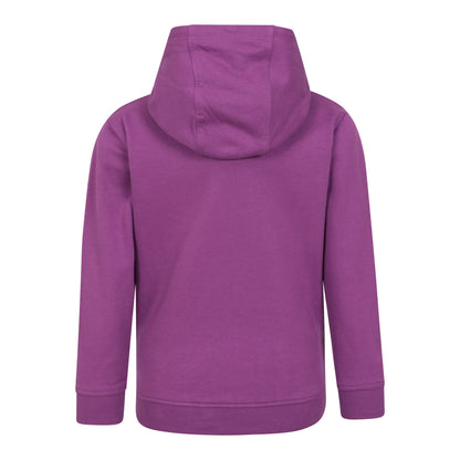 Purple - Back - Mountain Warehouse Childrens-Kids Mountain Snowy Hoodie