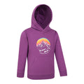 Purple - Side - Mountain Warehouse Childrens-Kids Mountain Snowy Hoodie