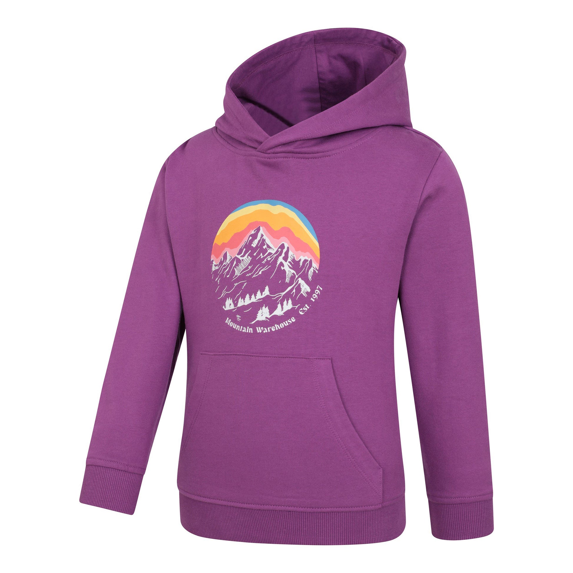 Purple - Lifestyle - Mountain Warehouse Childrens-Kids Mountain Snowy Hoodie