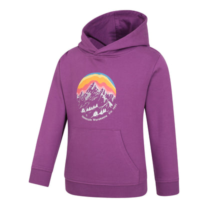 Purple - Lifestyle - Mountain Warehouse Childrens-Kids Mountain Snowy Hoodie